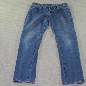 Gap Women's 4 / 27 Curvy Premium Curvy Straight Denim Blue Jeans Pants Low Rise